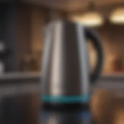 Elegant electric kettle with a sleek design