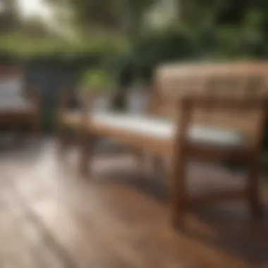 Caring for Acacia Wood Furniture Maintenance tips for acacia wood patio sectionals with cleaning supplies