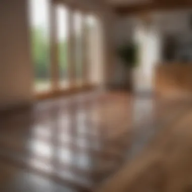Radiant heating system layout under flooring