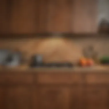 Diverse wood types showcasing kitchen design options