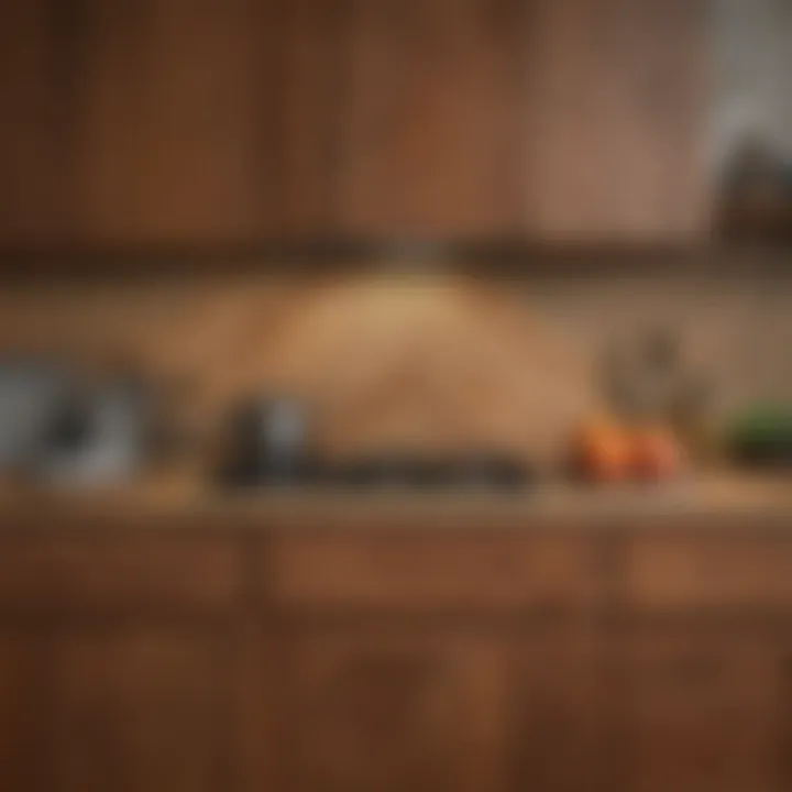 Diverse wood types showcasing kitchen design options