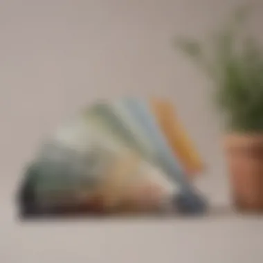 Diverse Hues of Farrow & Ball Color Palette A beautifully arranged Farrow & Ball color chart showcasing a variety of hues