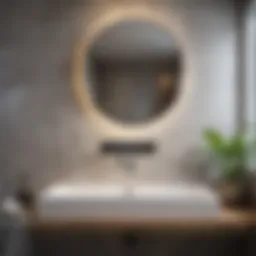 Elegant full wall tile bathroom showcasing modern design elements
