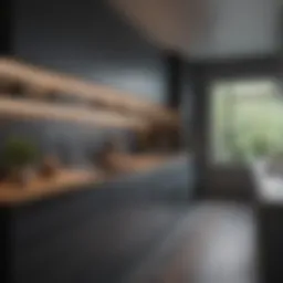 Modern galley kitchen with sleek cabinetry and innovative storage solutions