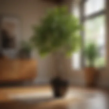 Thriving Indoor Avocado Tree Healthy indoor avocado tree thriving in a bright living space