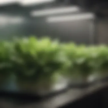 Ideal Indoor Setup for Iceberg Lettuce Indoor setup for growing iceberg lettuce