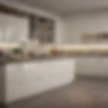 Contemporary color options for off-white cabinets
