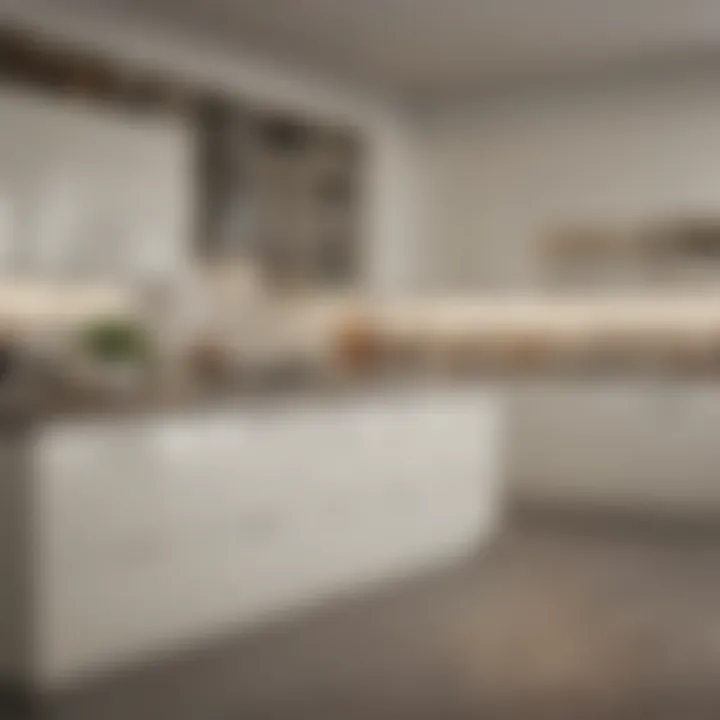 Contemporary color options for off-white cabinets