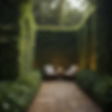 Creating Serenity with Hedge Privacy Screens Lush hedge privacy screen providing a serene outdoor atmosphere