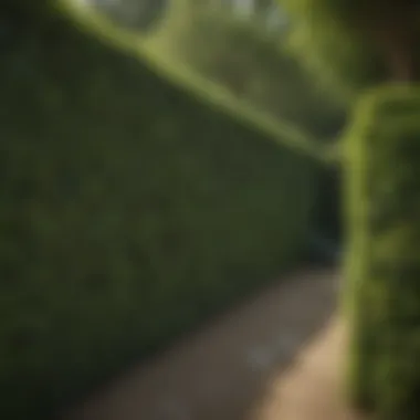 The Art of Maintaining Hedge Privacy Screens Well-maintained hedge privacy screen enhancing garden aesthetics