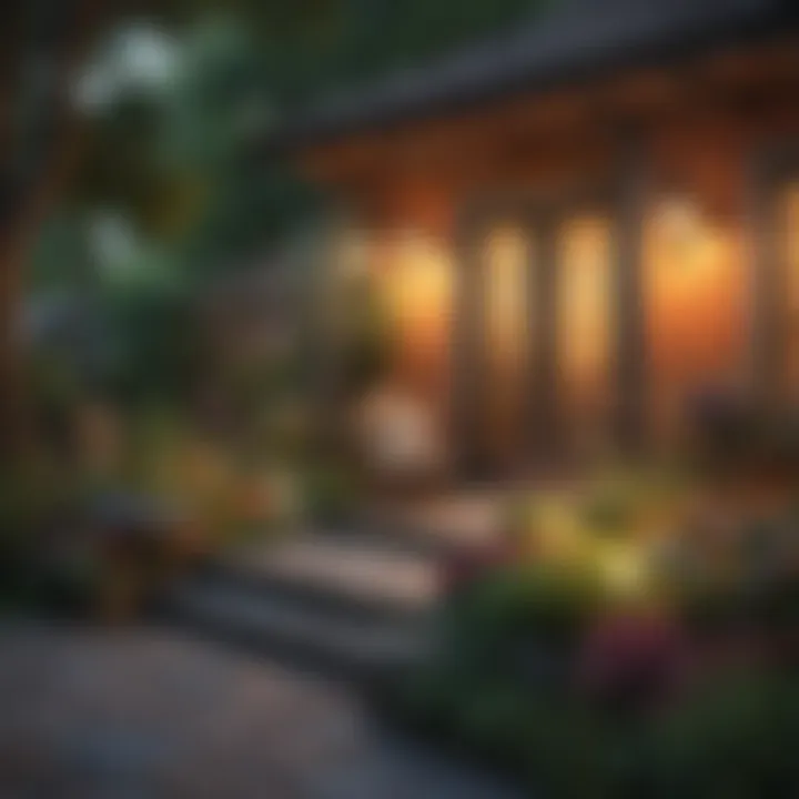Harmonious blend of home and garden colors