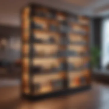 Bookshelf as a Functional Room Divider Creative use of bookshelves as room divider