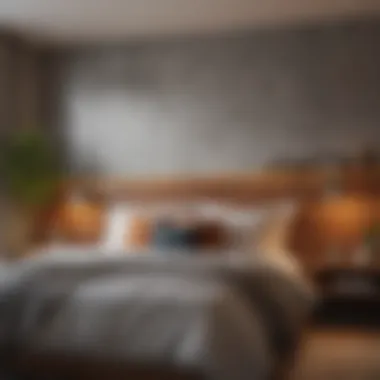 Cozy Bedroom Featuring a Statement Headboard Cozy bedroom with a statement headboard