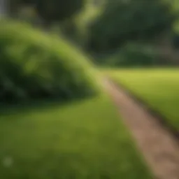 Lush green lawn showcasing sustainable practices