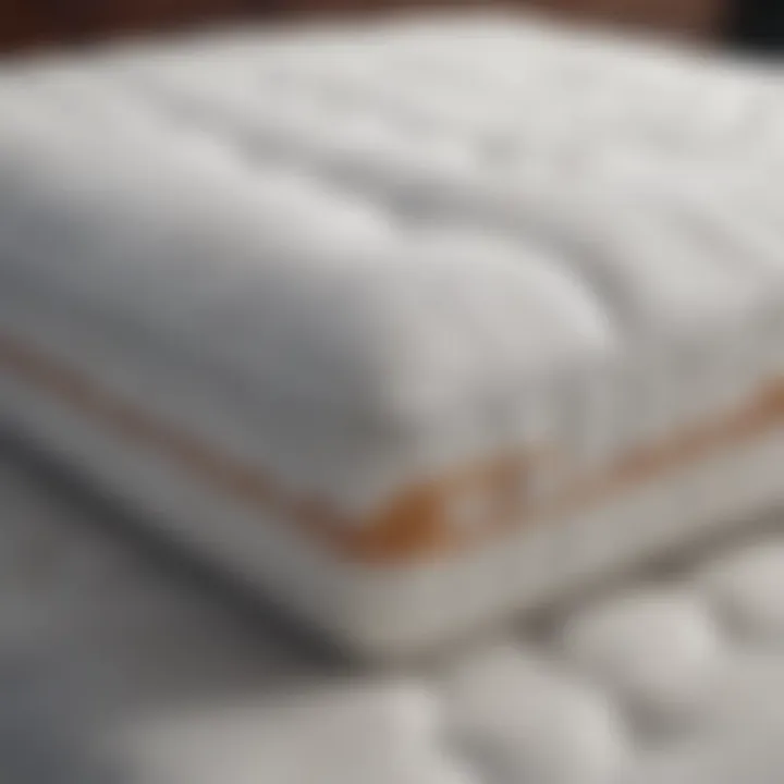 A chart illustrating the health benefits of a firmer sleeping surface.