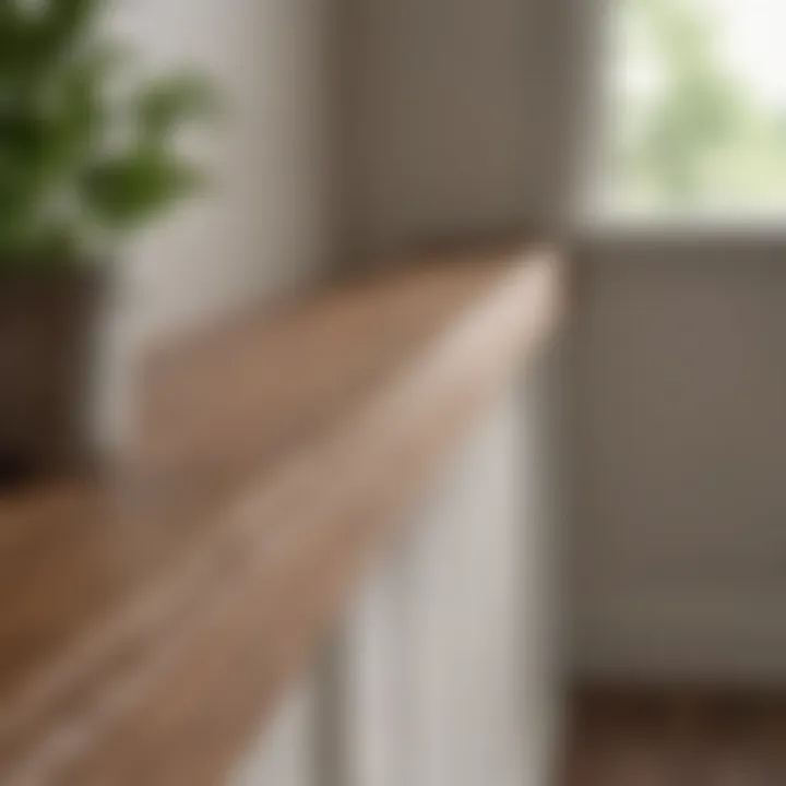 Bannister rail made from sustainable materials