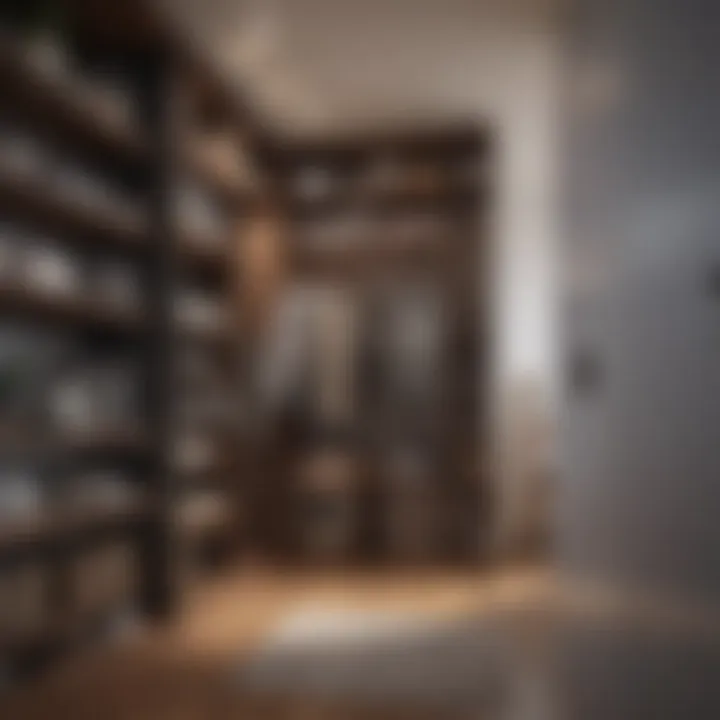 Artistic use of vertical space for storage solutions