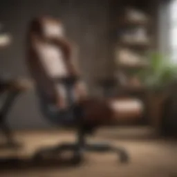 Modern gaming chair with ergonomic design
