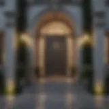 Stunning architectural design of a front entrance