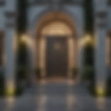 Elegant Architectural Design for a Welcoming Entrance Stunning architectural design of a front entrance