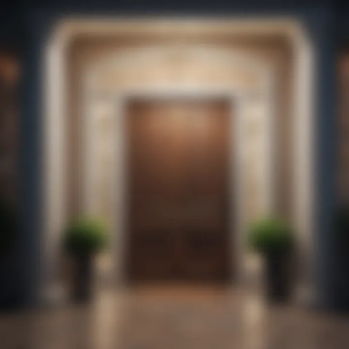 Charming decorative elements at the entrance