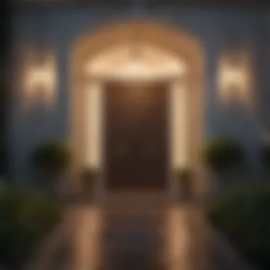 Illuminating Your Entrance with Elegant Lighting Soft lighting creating an inviting atmosphere
