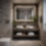 Contemporary small bathroom with sleek fixtures
