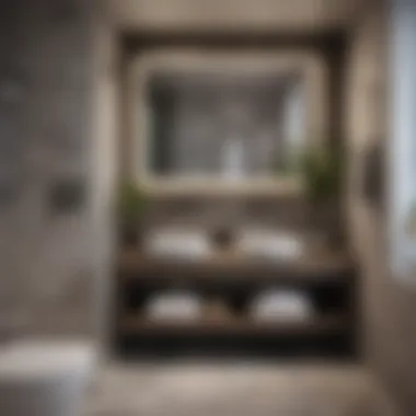Contemporary Small Bathroom Design Contemporary small bathroom with sleek fixtures