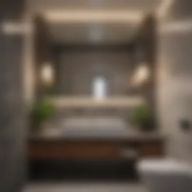 Luxurious Aesthetics in Small Bathrooms Luxurious small bathroom with modern aesthetics