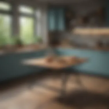 Foldable Table Solution for Versatile Kitchen Use Foldable table solution for versatile kitchen use