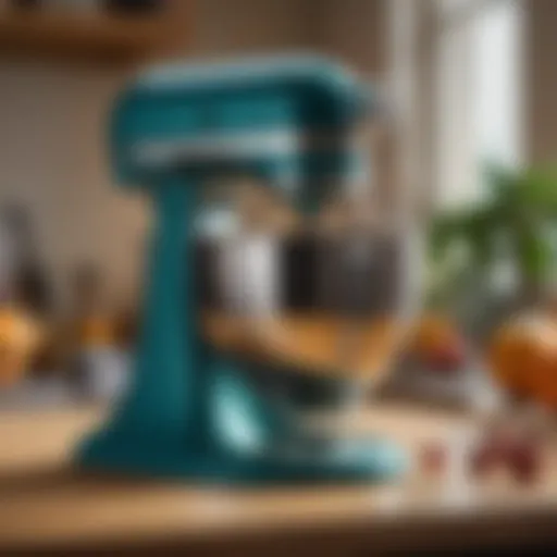 Elegant KitchenAid Artisan mixer in vibrant color