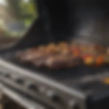 Advanced Grilling Technology A high-tech grill showcasing advanced features