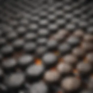 Durable Grill Materials A close-up of premium grill materials highlighting durability