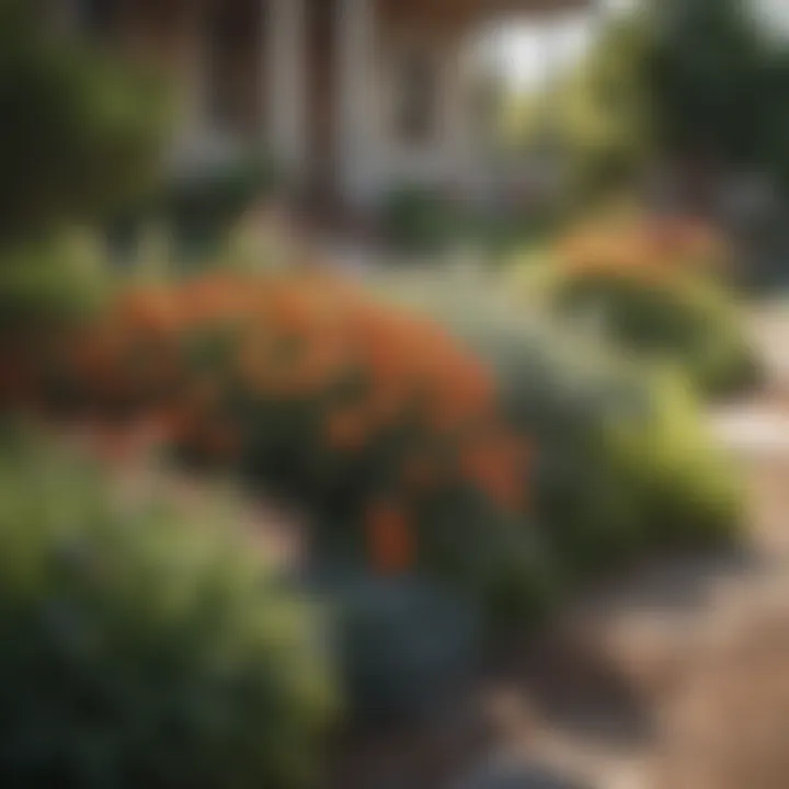 Beautiful front yard with native plants