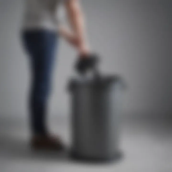 User-friendly maintenance guide for hair vacuum trash cans