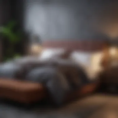 Luxurious Bedding and Contemporary Furniture Luxurious bedding and contemporary furniture in a stylish setting