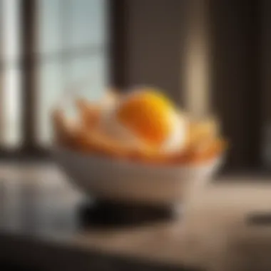 Creative Cuisine: Innovative Egg Dish An innovative microwave egg recipe presented in an elegant dish.