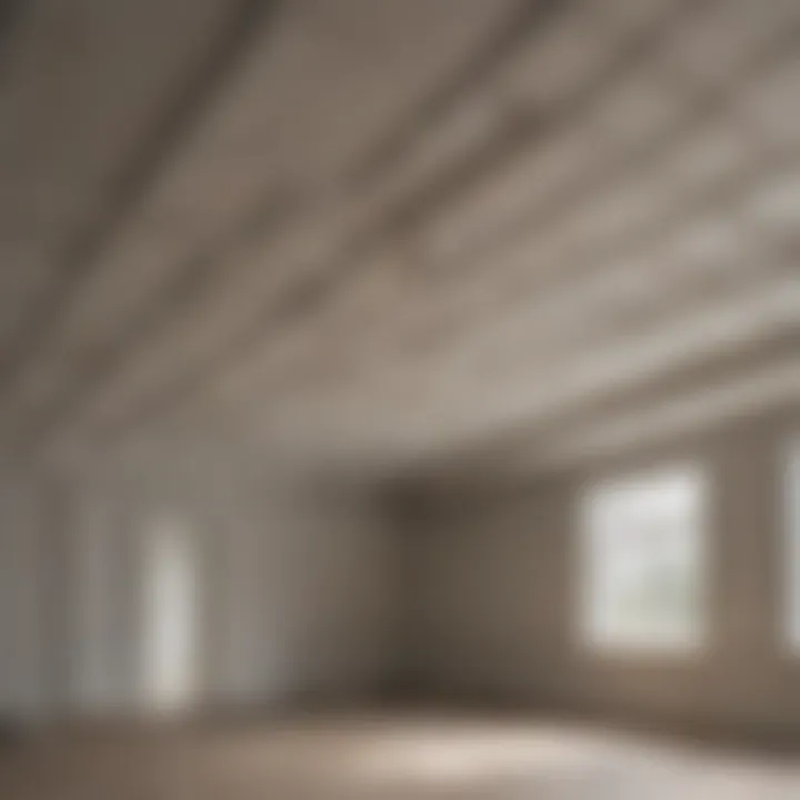 Post-removal inspection of the ceiling area