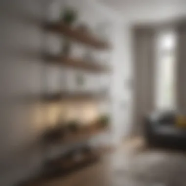 Stylish shelving solutions for narrow hallways
