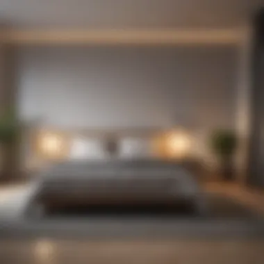 Sleek Minimalist Bedroom Setup Minimalist bedroom with elegant decor