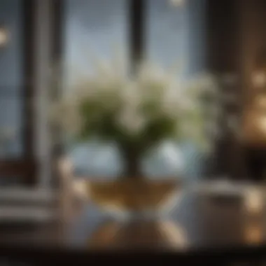 Modern Dining Table Centerpiece Elegant centerpiece arrangement for a modern dining table