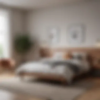 Cozy Minimalist Bedroom Cozy bedroom adorned with minimalist decor and functional furniture