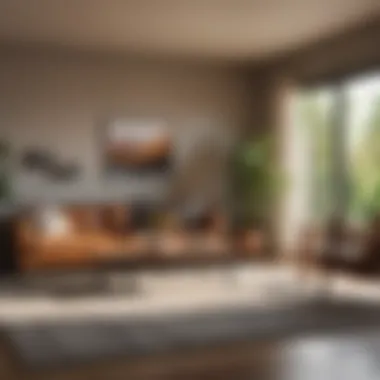 Cozy living room featuring earthy tones and natural light