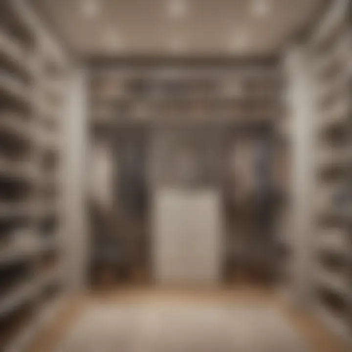 Well-organized closet with protective storage solutions