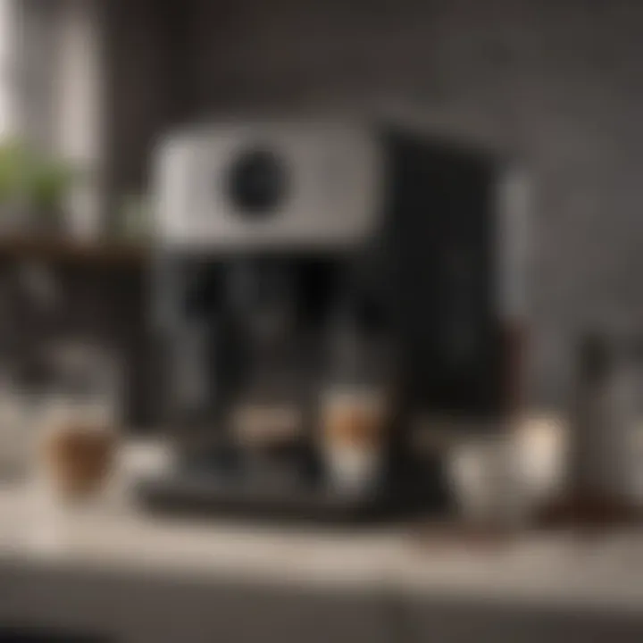 Sleek Philips coffee machine showcasing its modern design