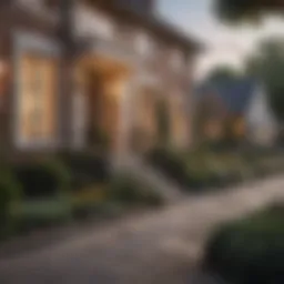 A competitive real estate market showcasing multiple houses with 'For Sale' signs