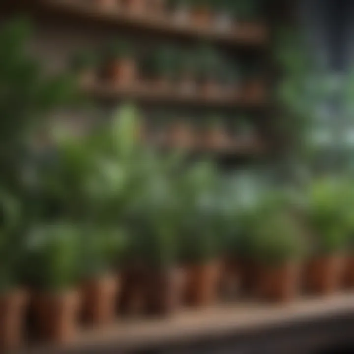 A close-up view of a plant seller's online shop showcasing unique plant varieties.