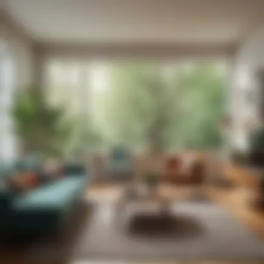 Open and Airy Mid-Century Modern Living Room Open and airy mid-century modern living room design