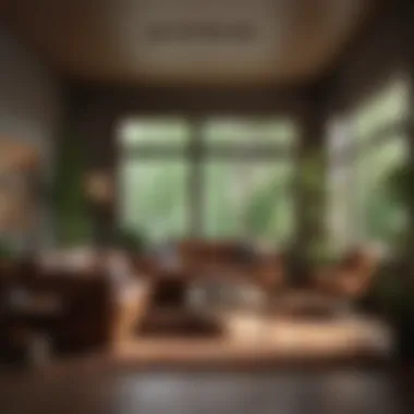 Creating Cozy Spaces with Color and Brown Furniture A cozy living room with a blend of colors accentuating brown furniture