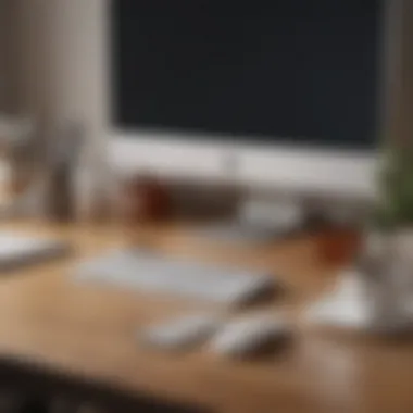 Aesthetic and functional desk organization